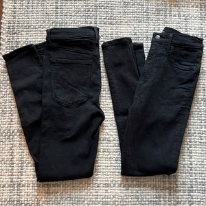 Denim Forum - The Lola High Rise Skinny - Black - 2 pairs!